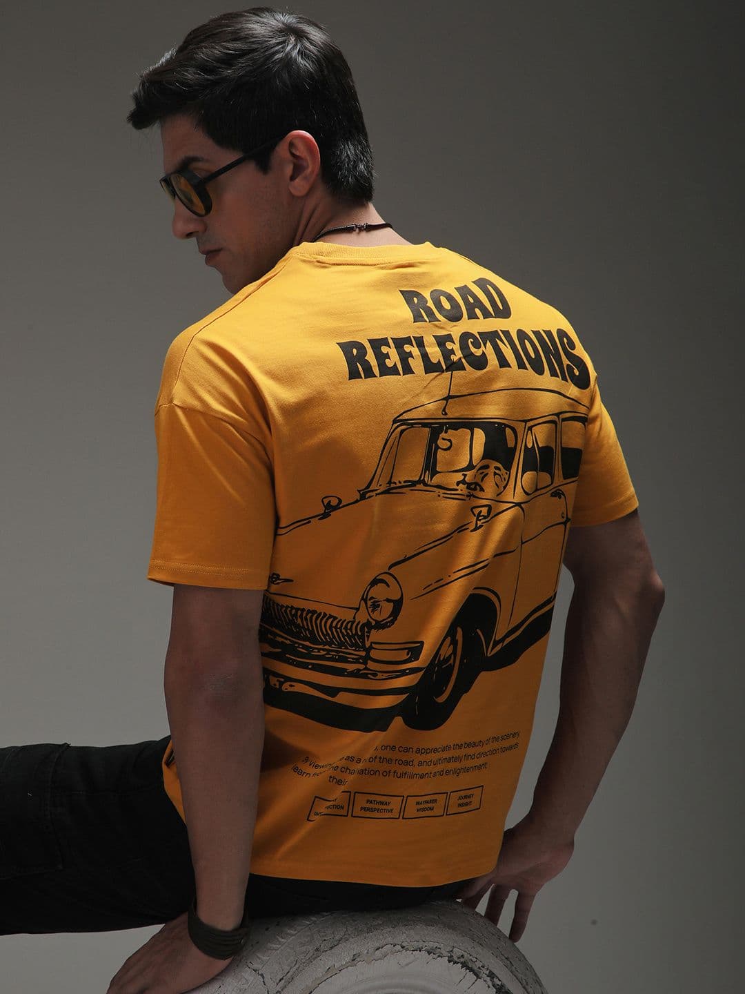 Stormborn Men Drop-Shoulder Printed Cotton Oversized Tshirt - view 1