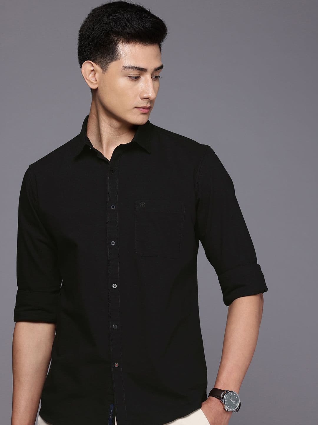 Raymond Slim Fit Pure Cotton Casual Shirt - view 1