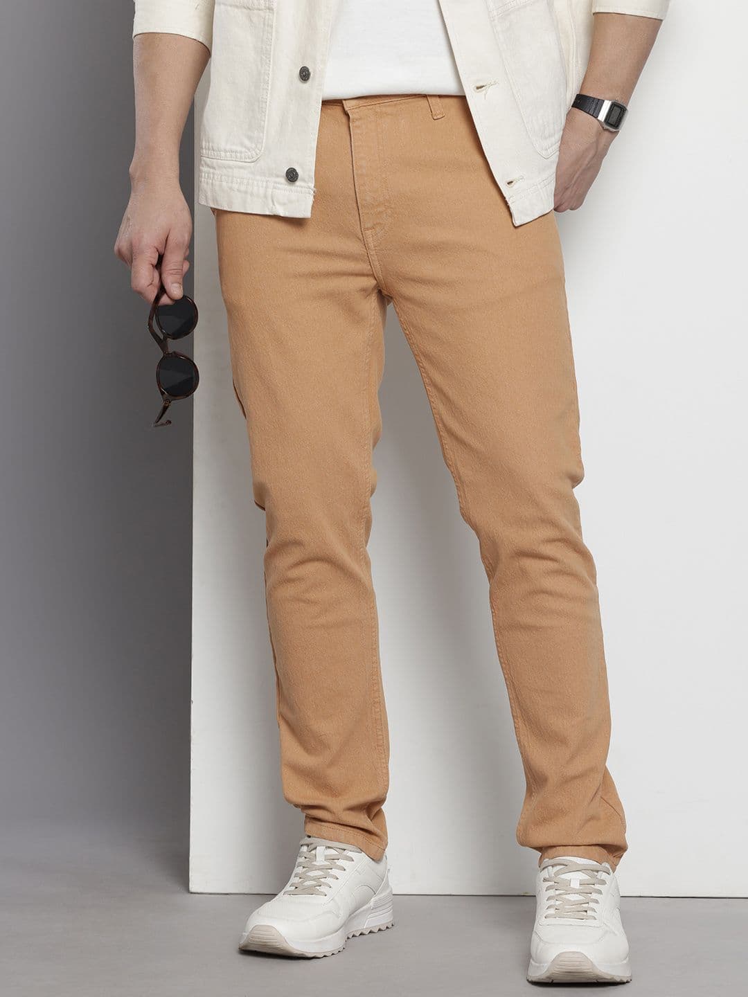 The Indian Garage Co Men Slim Fit Solid Jeans - view 1