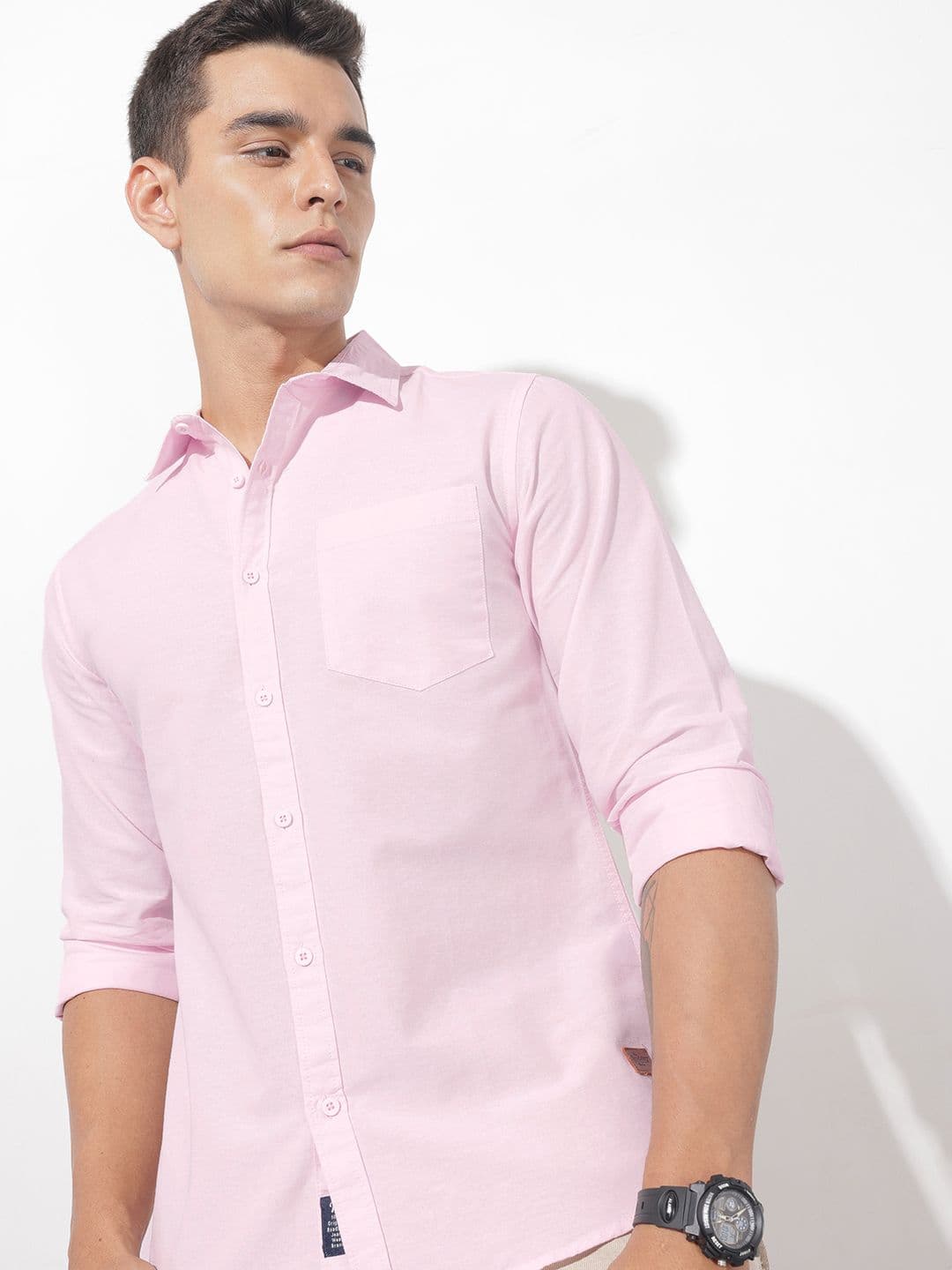 The Roadster Lifestyle Co. Men Premium Linen Cotton Casual Shirt