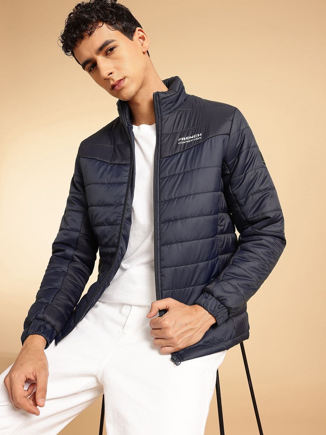 French Connection Mock Collar Padded Jacket - view 1