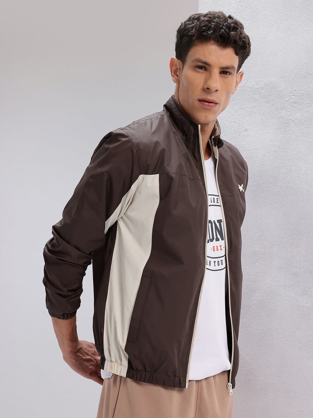 HRX by Hrithik Roshan Rapid-Dry Colourblocked Training Jacket