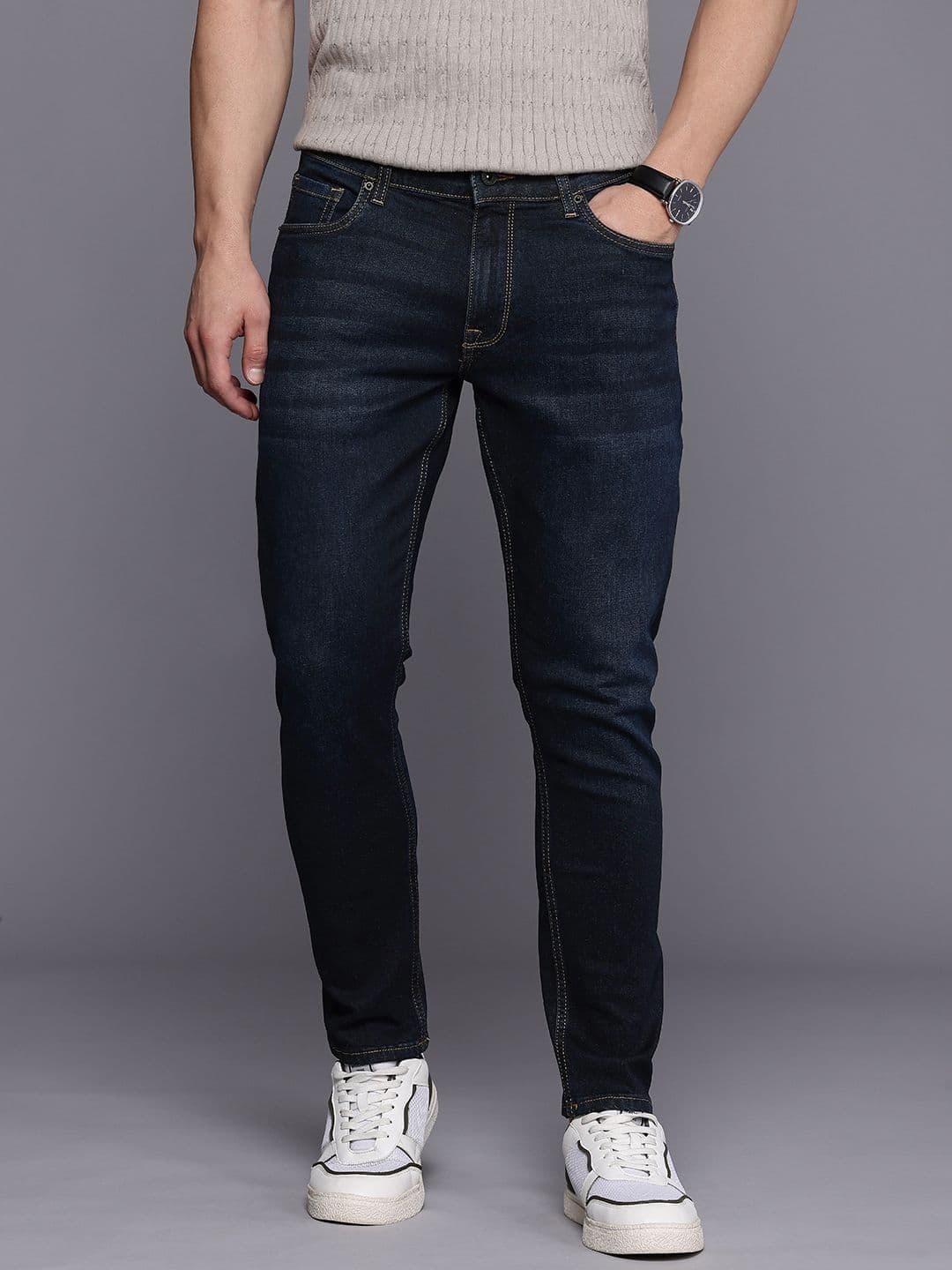 Louis Philippe Jeans Louis Philippe Men Smart Fit Stretch Fabric for Comfort Authentic Twill and Durable Jeans - view 1