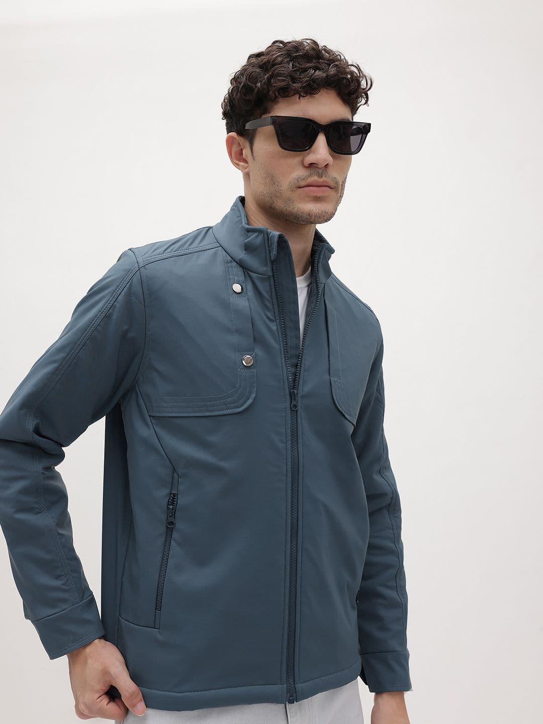 The Roadster Life Co. Mock Collar Tailored Jacket - view 1