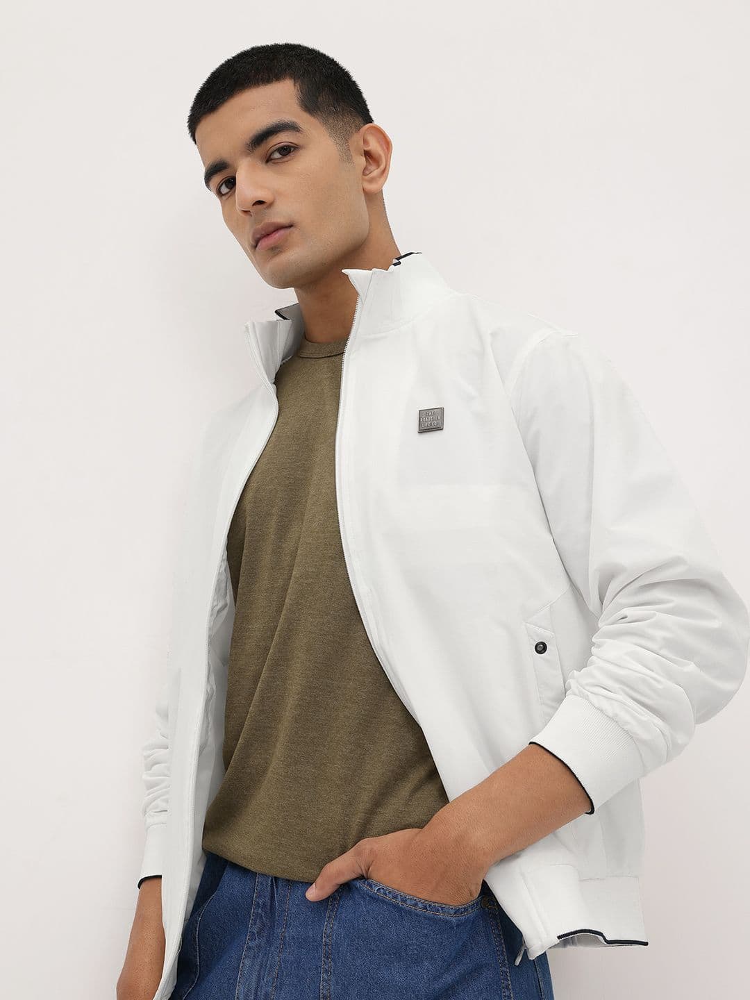 The Roadster Life Co. Mock Collar Bomber Jacket - view 1