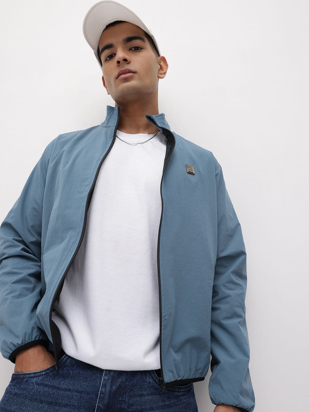 The Roadster Life Co Mock Collar Bomber Jacket - view 1