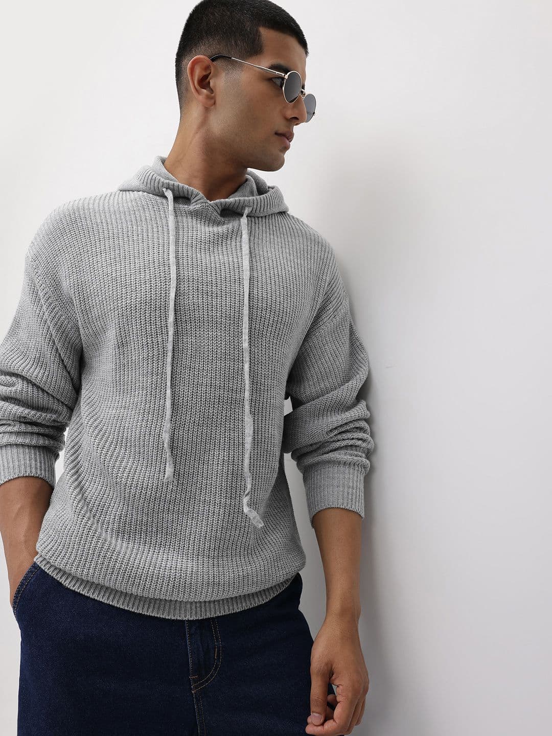 The Roadster Life Co. Ribbed Hooded Acrylic Pullover