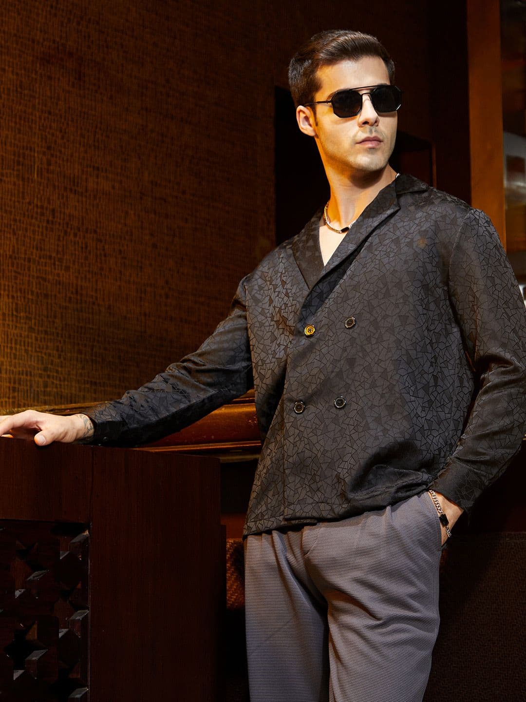 CAHOOT Men Cuban Collar Comfort Casual Shirt - view 1