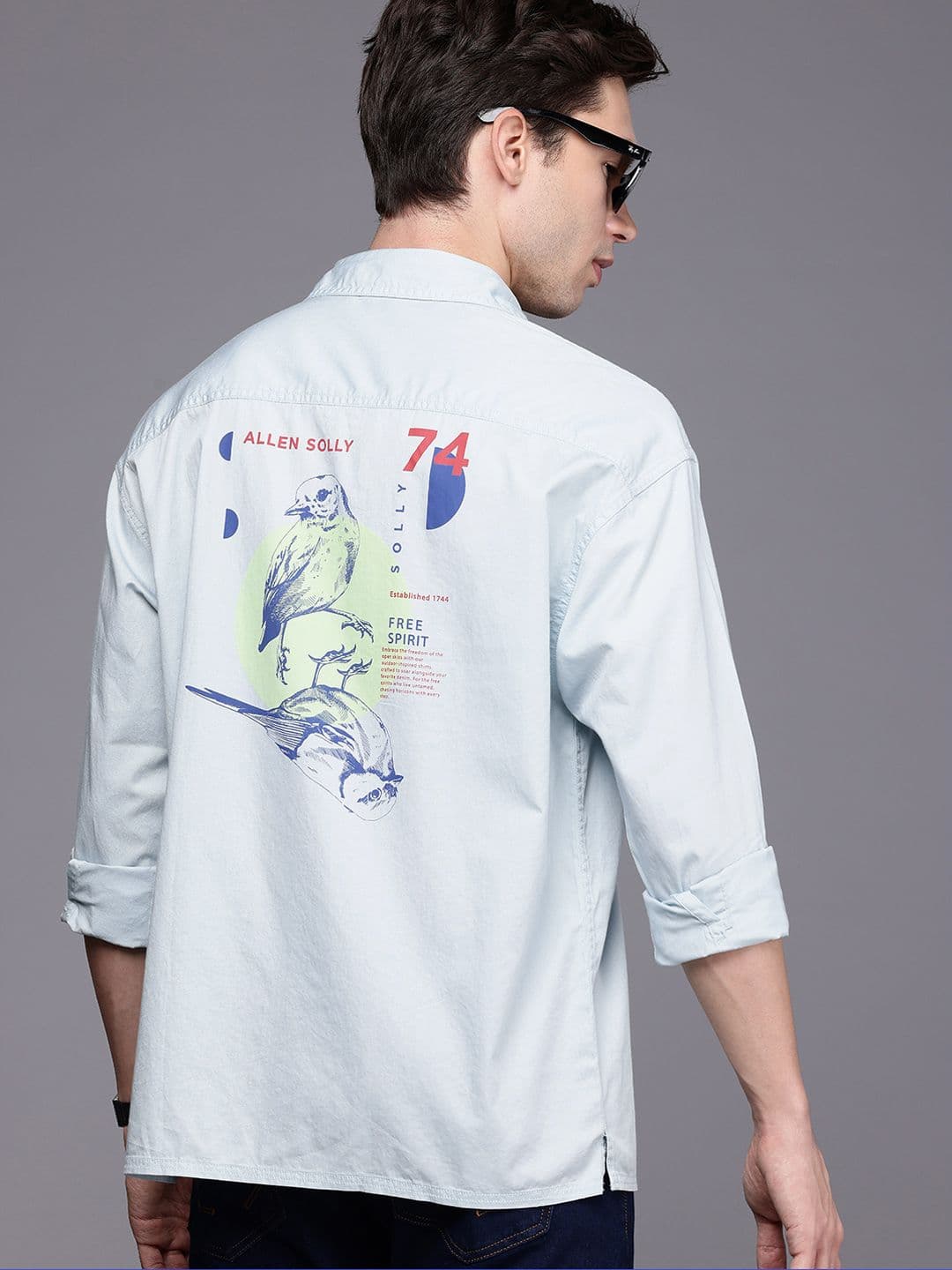 Allen Solly Pure Cotton Graphic Printed Relaxed Fit Casual Shirt - view 1