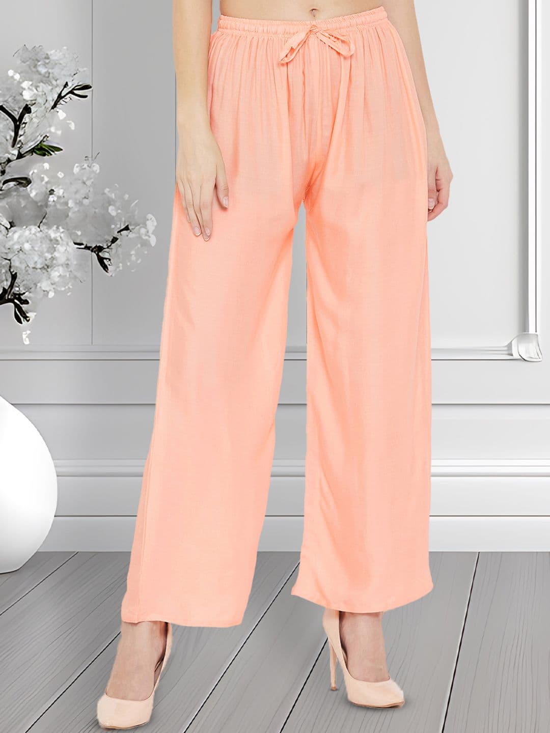 Shine N Sober Women Solid Straight Fit Palazzos - view 1