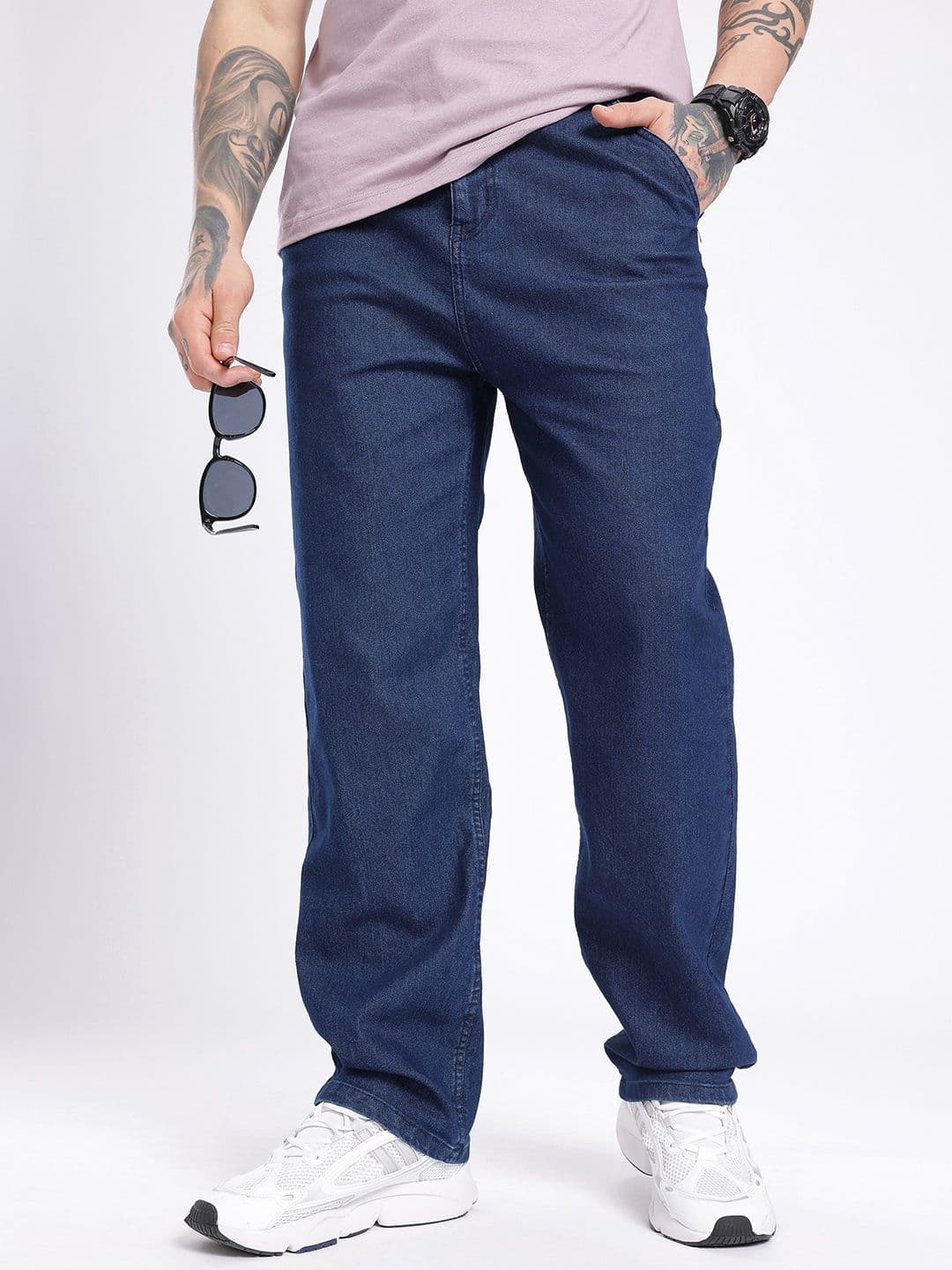 glitchez Men Relaxed Fit Stretchable Jeans - view 1