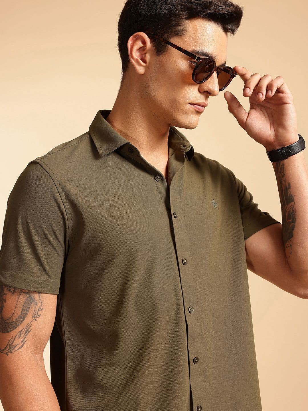 French Connection Slim Fit Knitted Casual Shirt - view 1