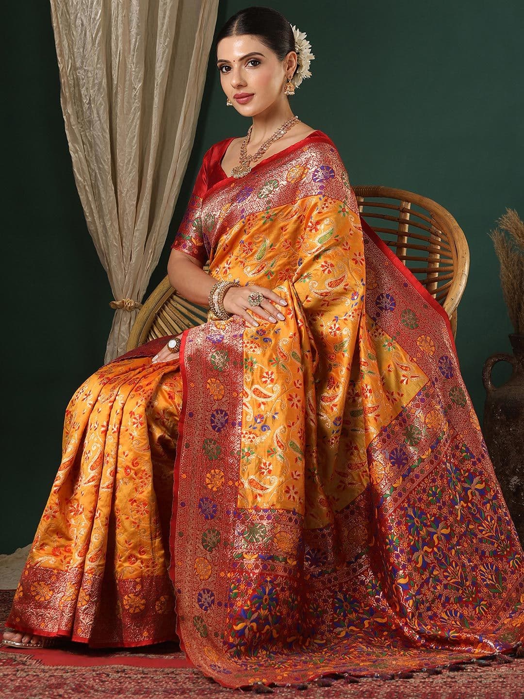 Mitera Woven Design Zari Banarasi Saree - view 1