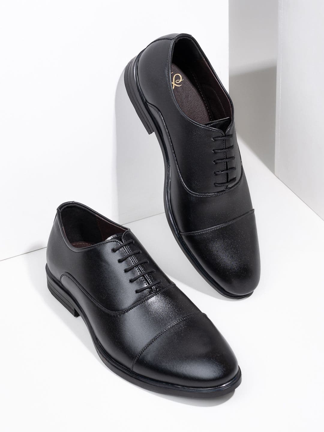 House of Pataudi Men Textured Formal Derbys - view 1