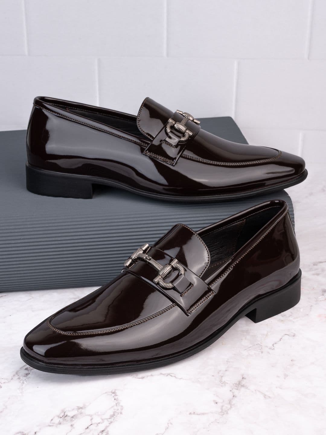 House of Pataudi Men Slip-On Formal Loafers - view 1