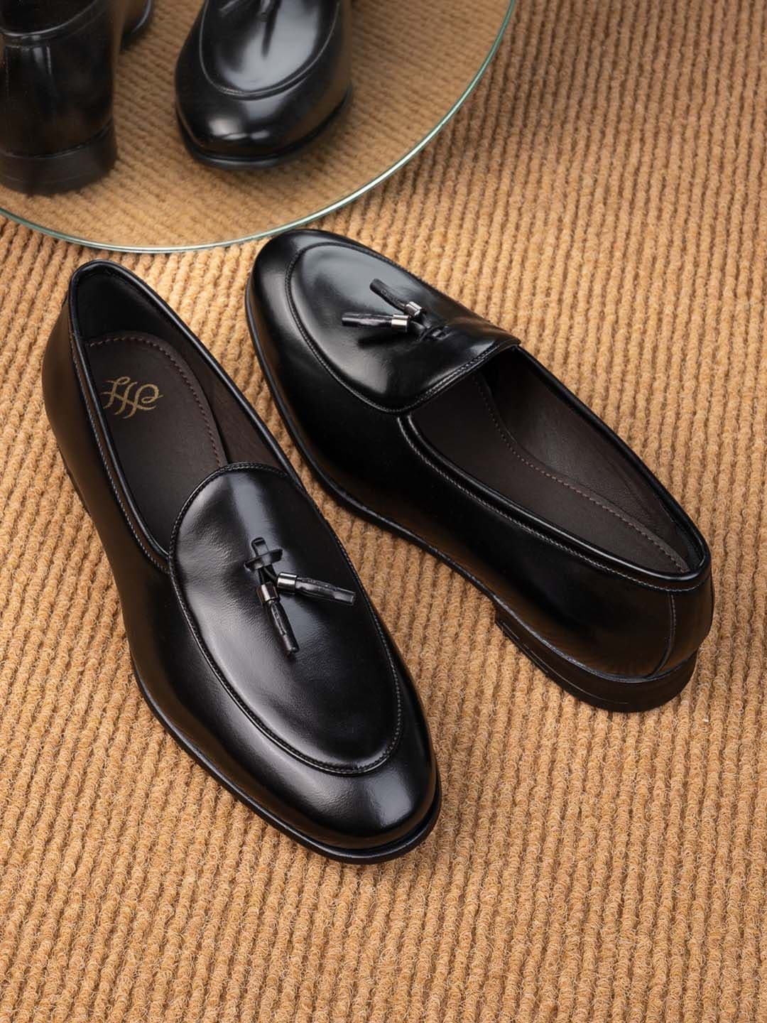 House of Pataudi Men Textured Formal Loafers - view 1