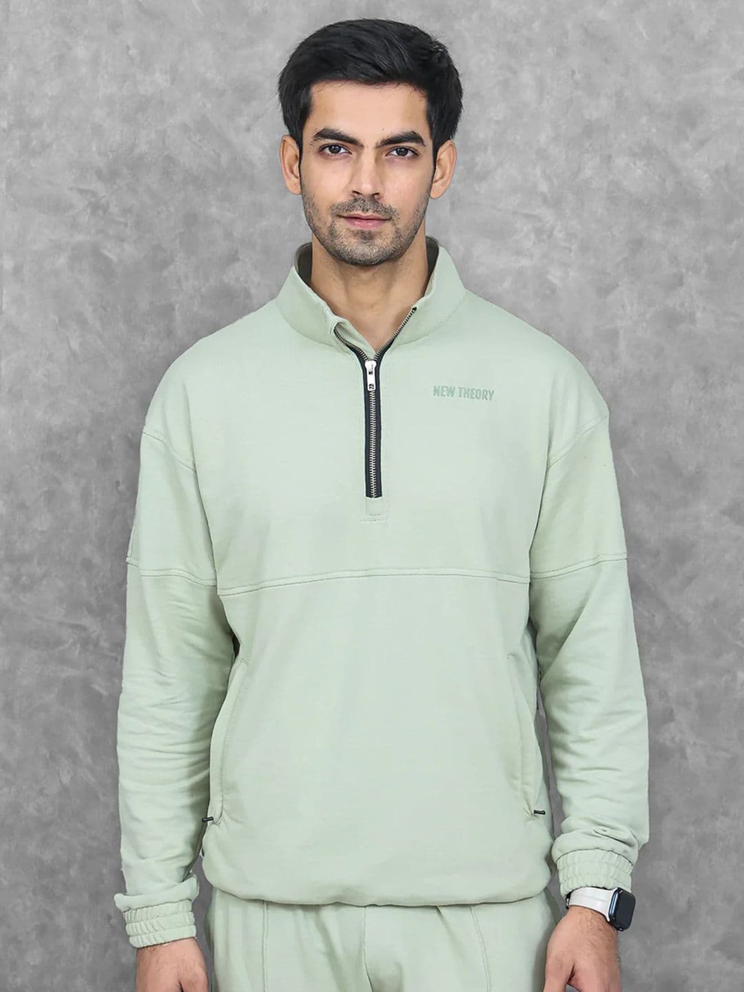 New Theory Men Cotton Windcheater and Water Resistant Running Sporty Jacket - view 1
