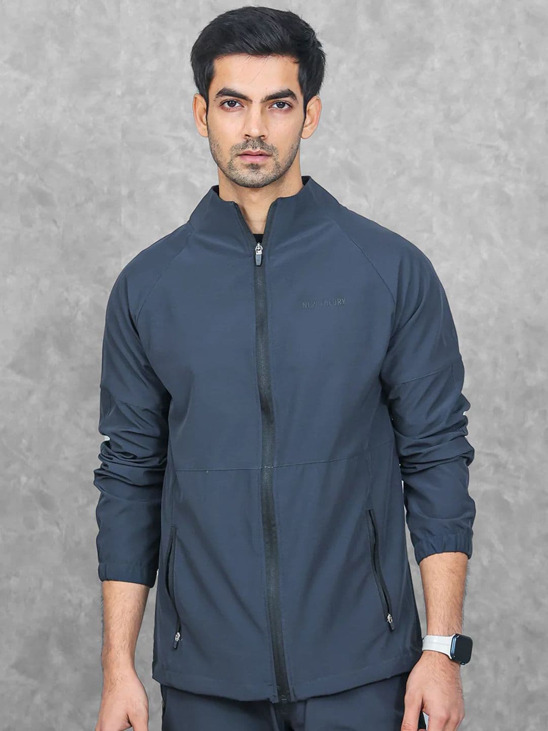New Theory Stand Collar Windcheater And Water Resistant Running Sporty Jacket - view 1