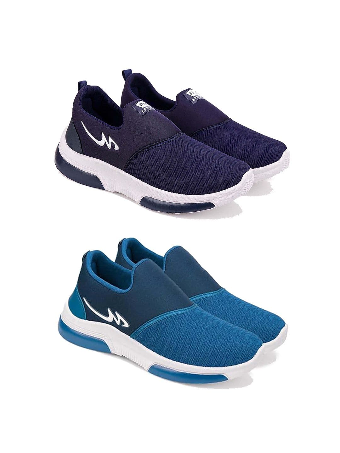 DRACKFOOT Men Set of 2 Running Non-Marking Slip On Running Shoes - view 1