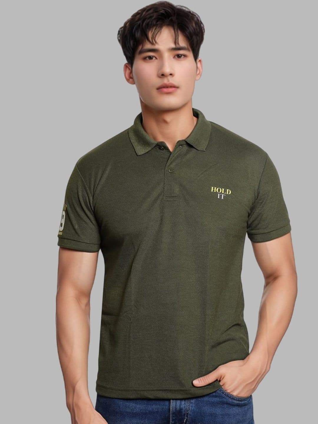 TAZO Polo Collar Cotton Regular Fit T-Shirt - view 1