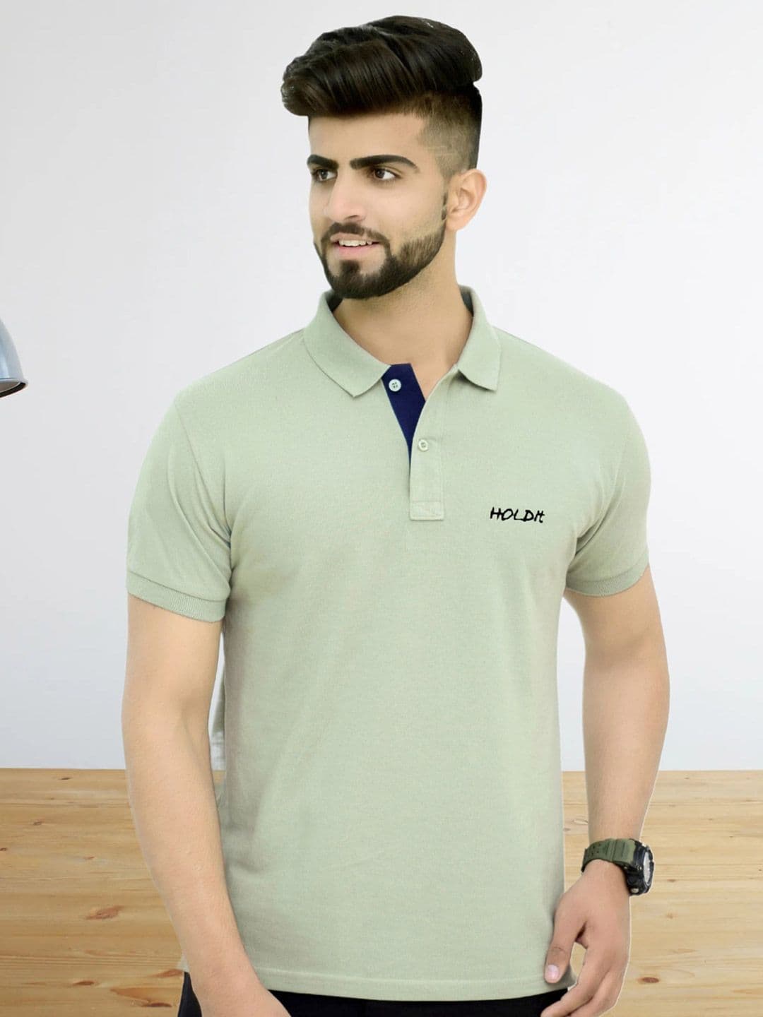 TAZO Polo Collar Short Sleeves Cotton T-shirt - view 1