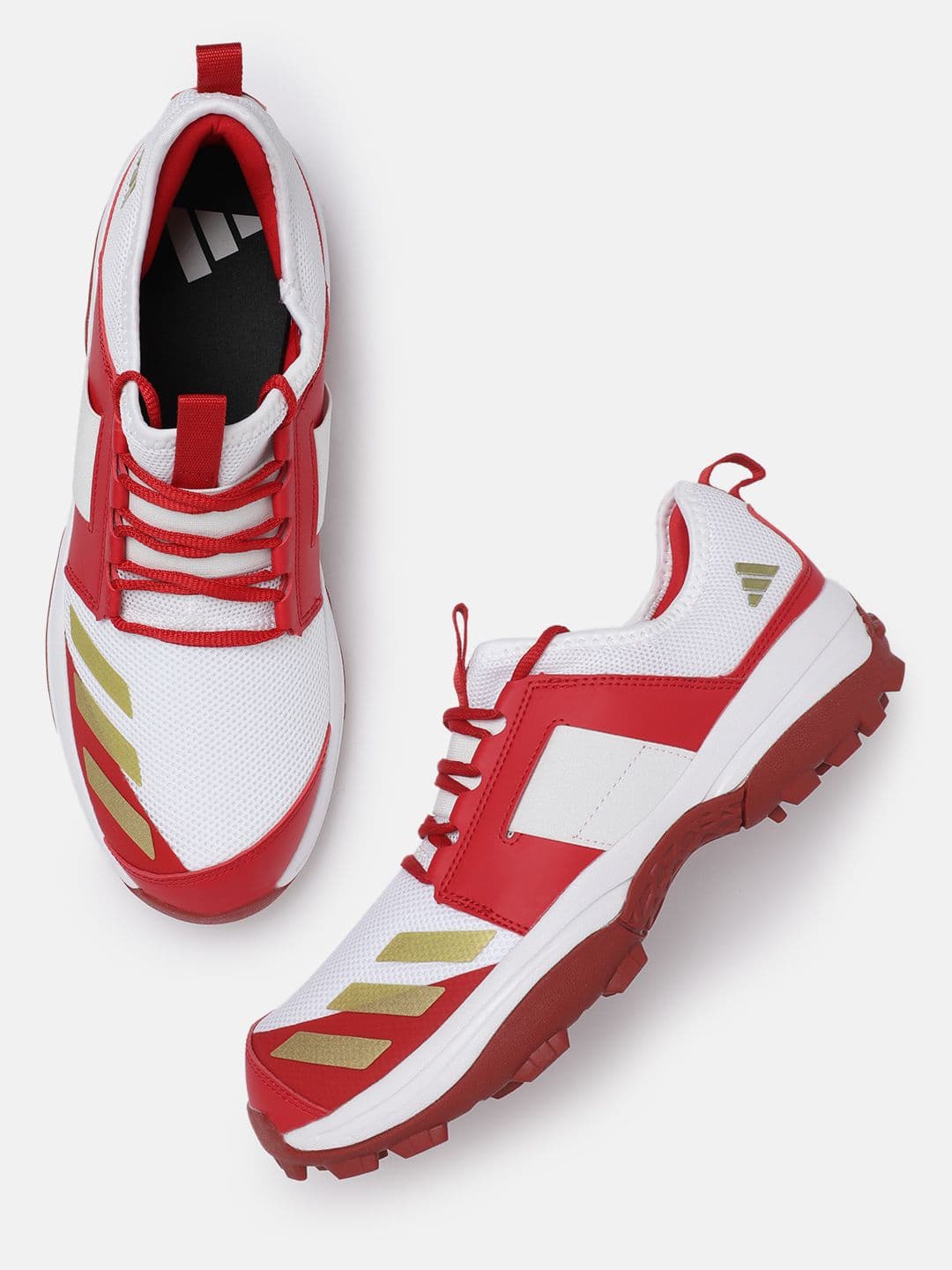 ADIDAS Men Cricup 23 Brand Logo Printed Cricket Shoes - view 1