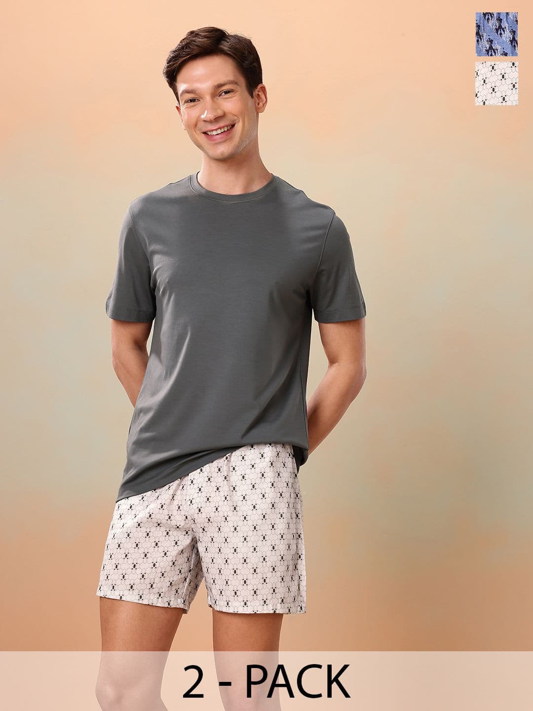 Mast & Harbour Men Pack of 2 Printed Boxers - view 1