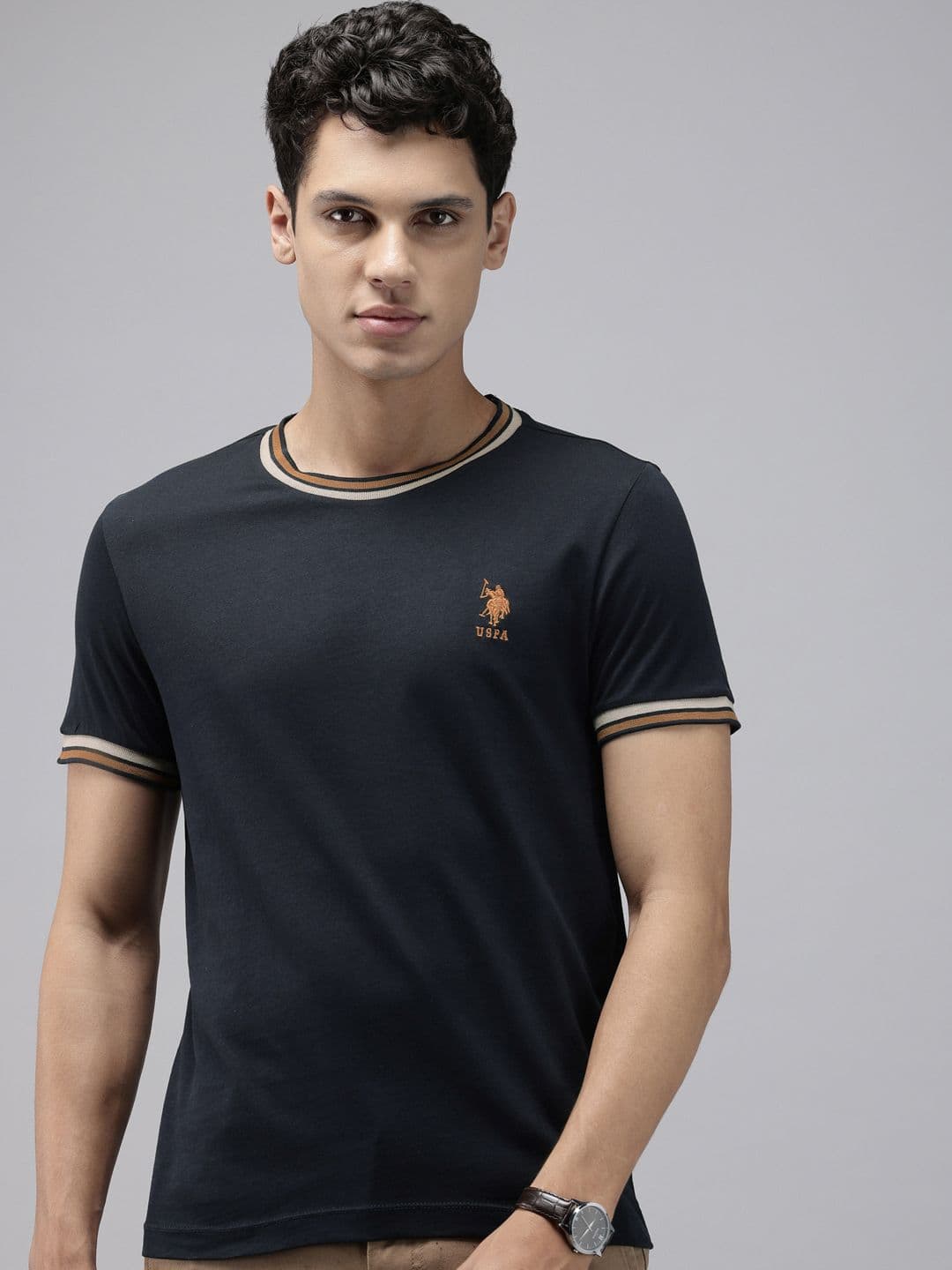 U.S. Polo Assn. Pure Cotton Slim Fit T-shirt - view 1