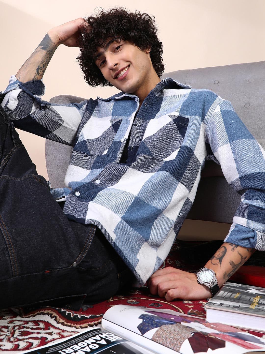 CAHOOT Men Comfort Multi Stripes Checked Casual Shirt - view 1