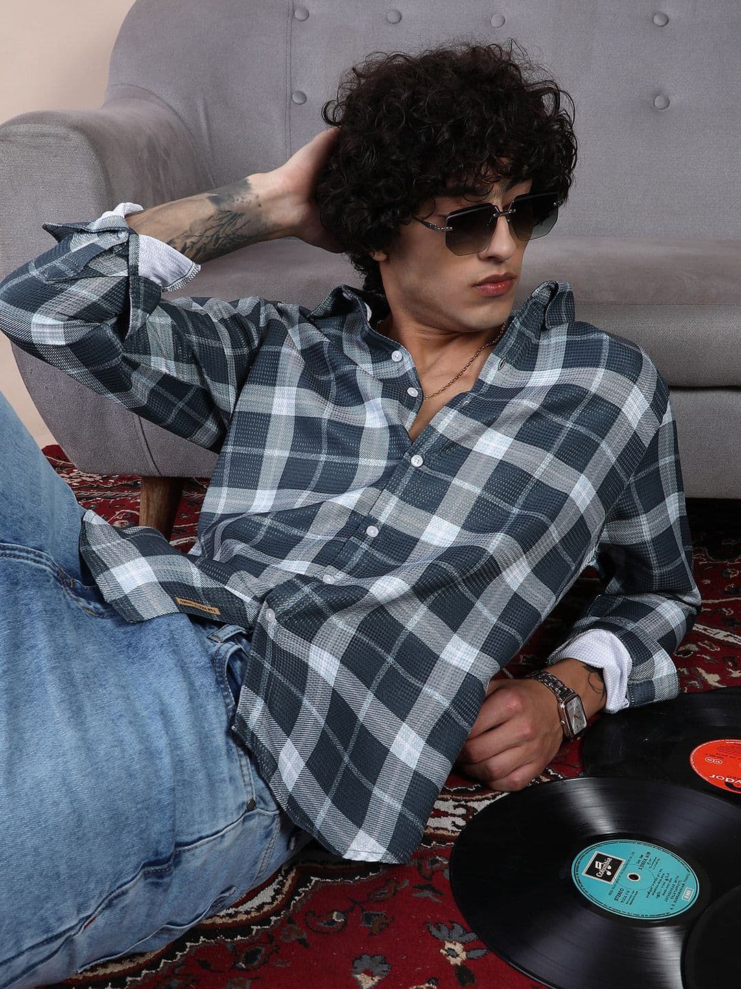 CAHOOT Men Comfort Multi Stripes Checked Casual Shirt - view 1