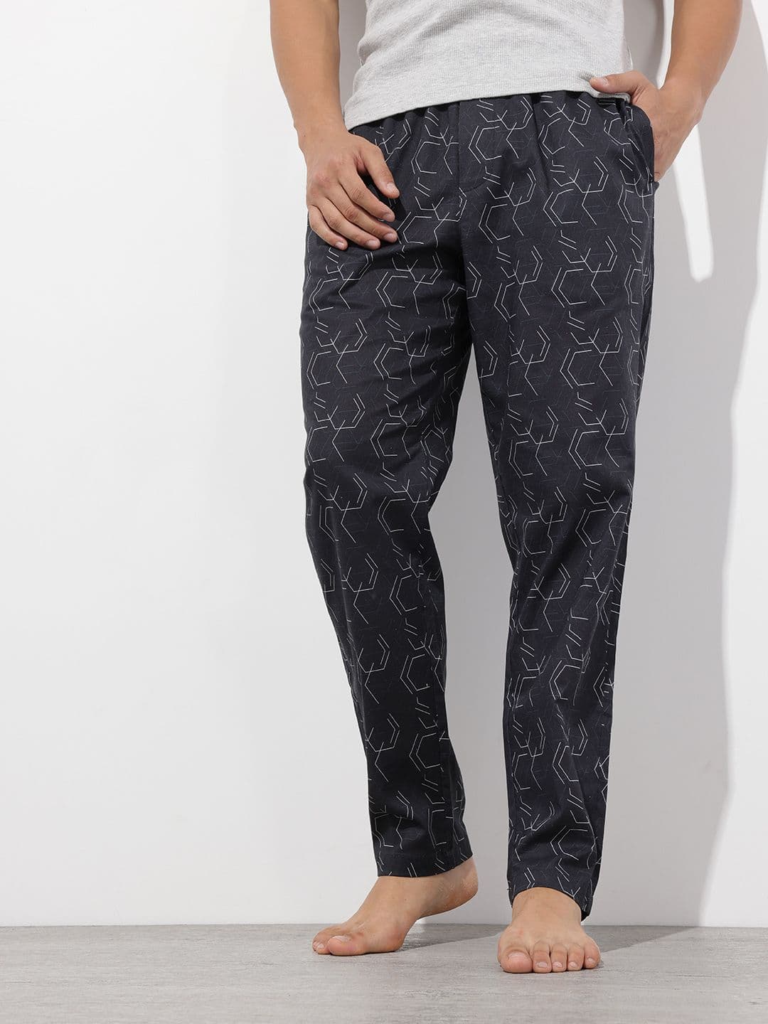 The Roadster Lifestyle Co. Men Geometric Print Lounge Pants - view 1