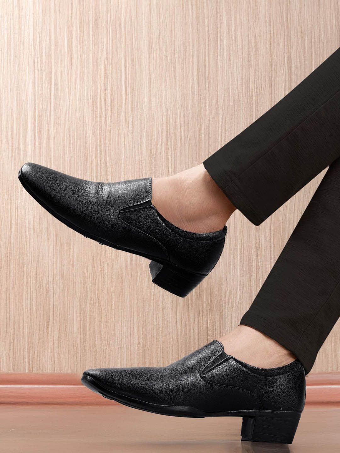 Bxxy Men 2 Inch Heel Height Increasing Formal Mocassin Slip-on Shoes - view 1