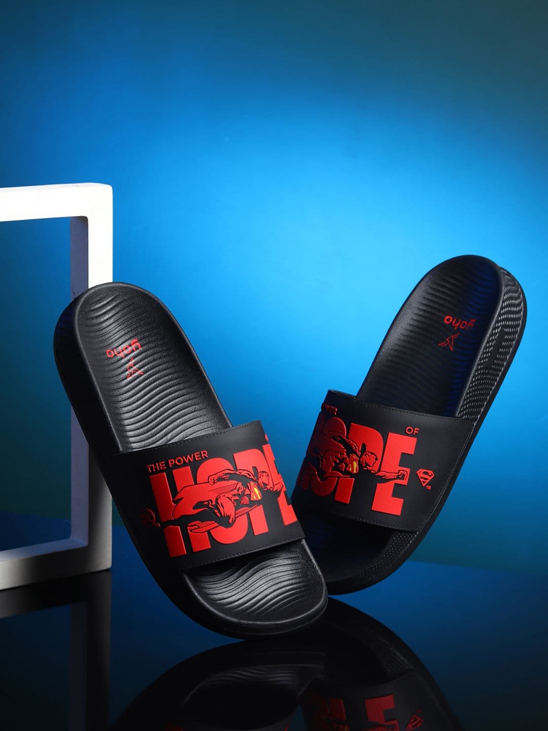 yoho Men Printed Rubber Sliders - view 1