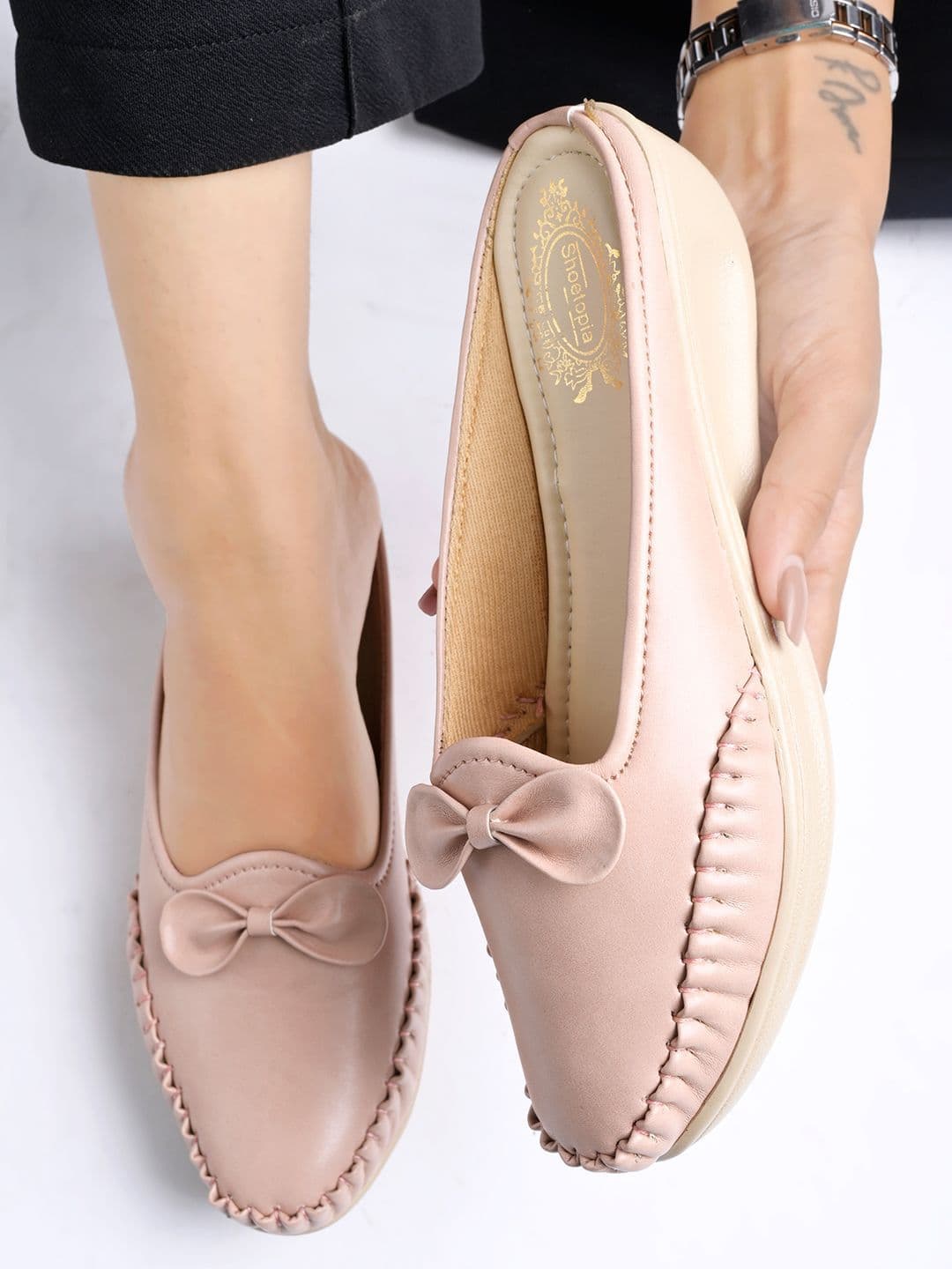 Stylestry Women Solid Bows Regular Loafers - view 1