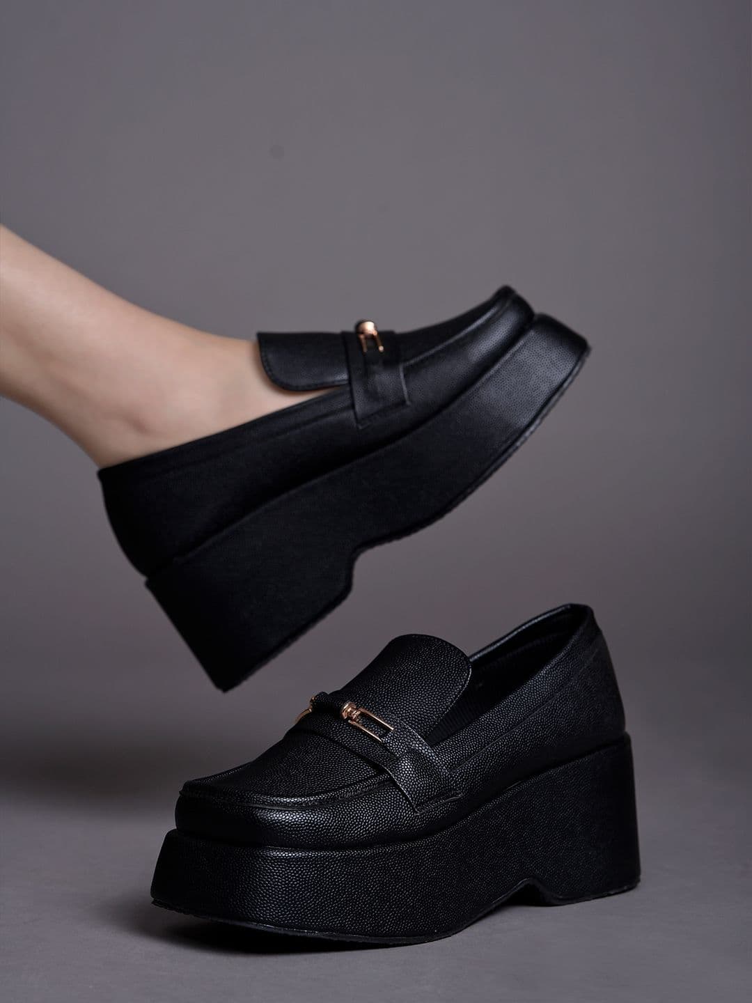 Stylestry Women Square Toe Slip-On Horsebit Loafers - view 1
