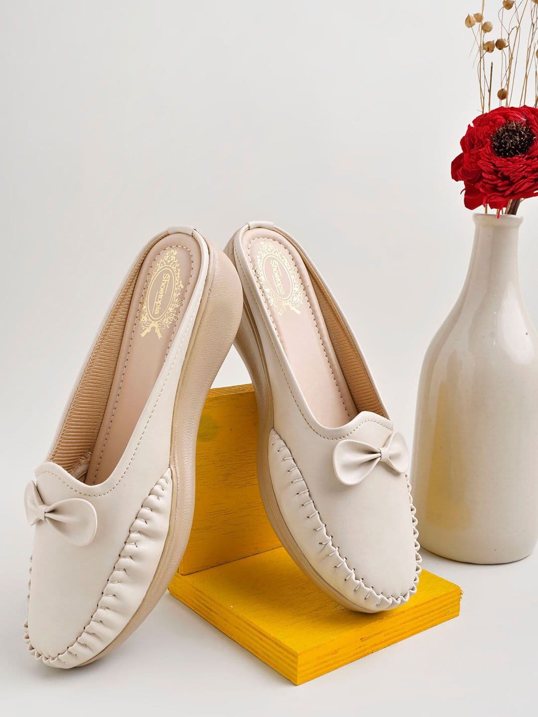 Stylestry Women Solid Loafers With Bows - view 1
