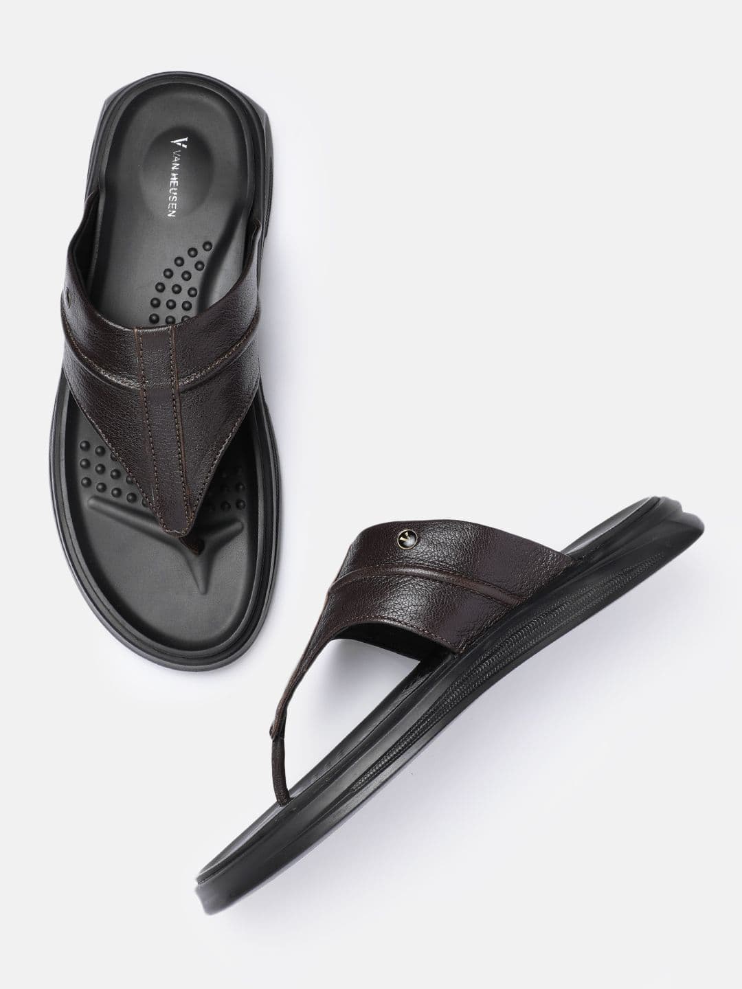 Van Heusen Men Leather Comfort Sandals - view 1