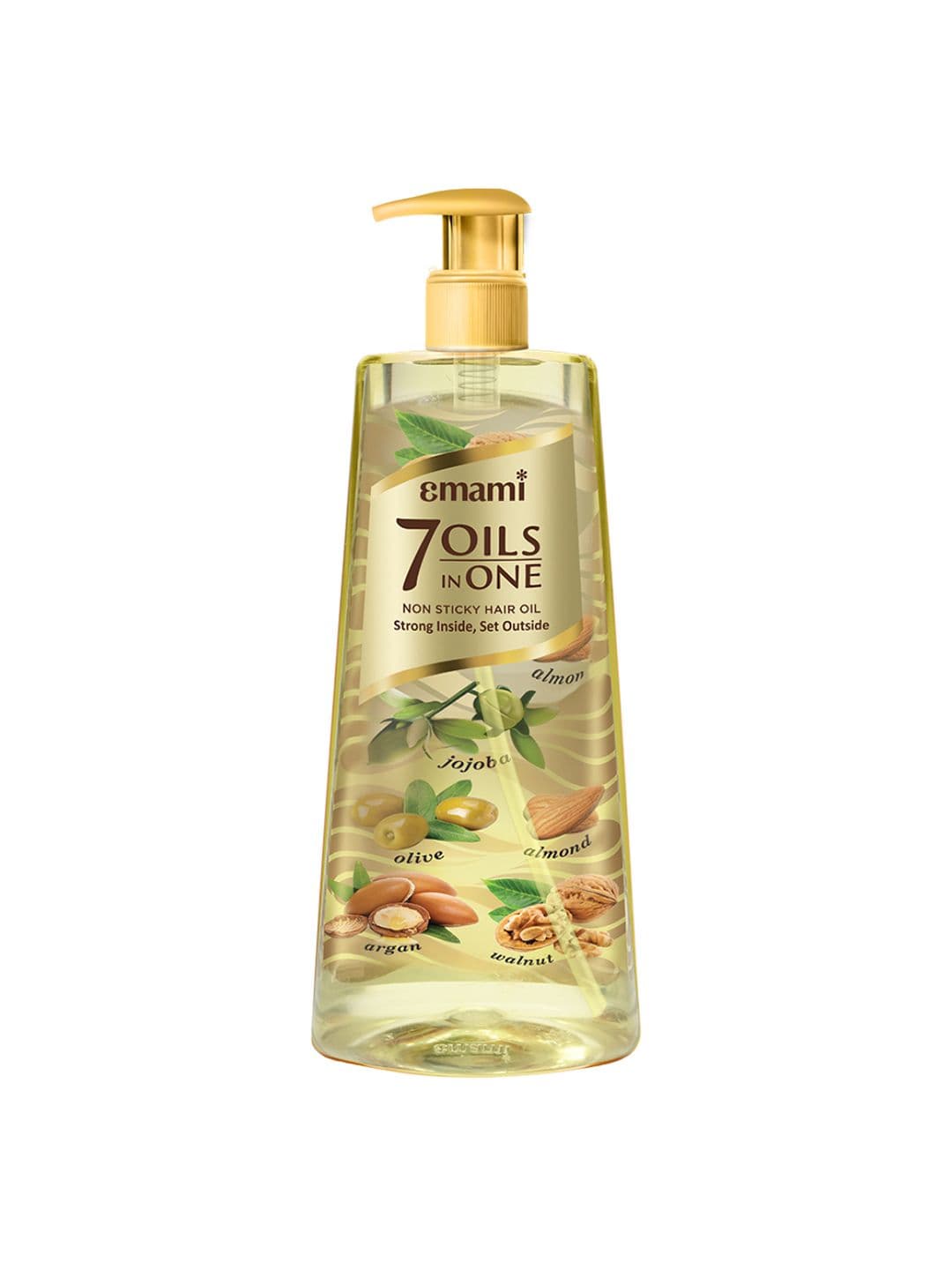 Emami 7 OILS IN ONE Non Sticky Hair Oil with Almond & Argan Oil - 650 ml - view 1