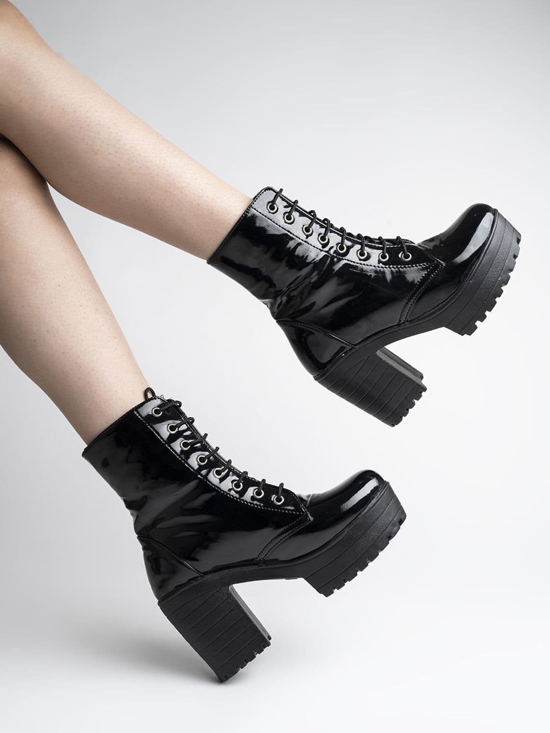 Stylestry Women Casual Block-Heeled Biker Boots - view 1