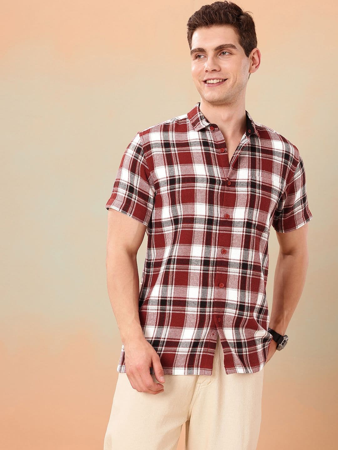 Mast & Harbour Men Checked Casual Shirt - view 1
