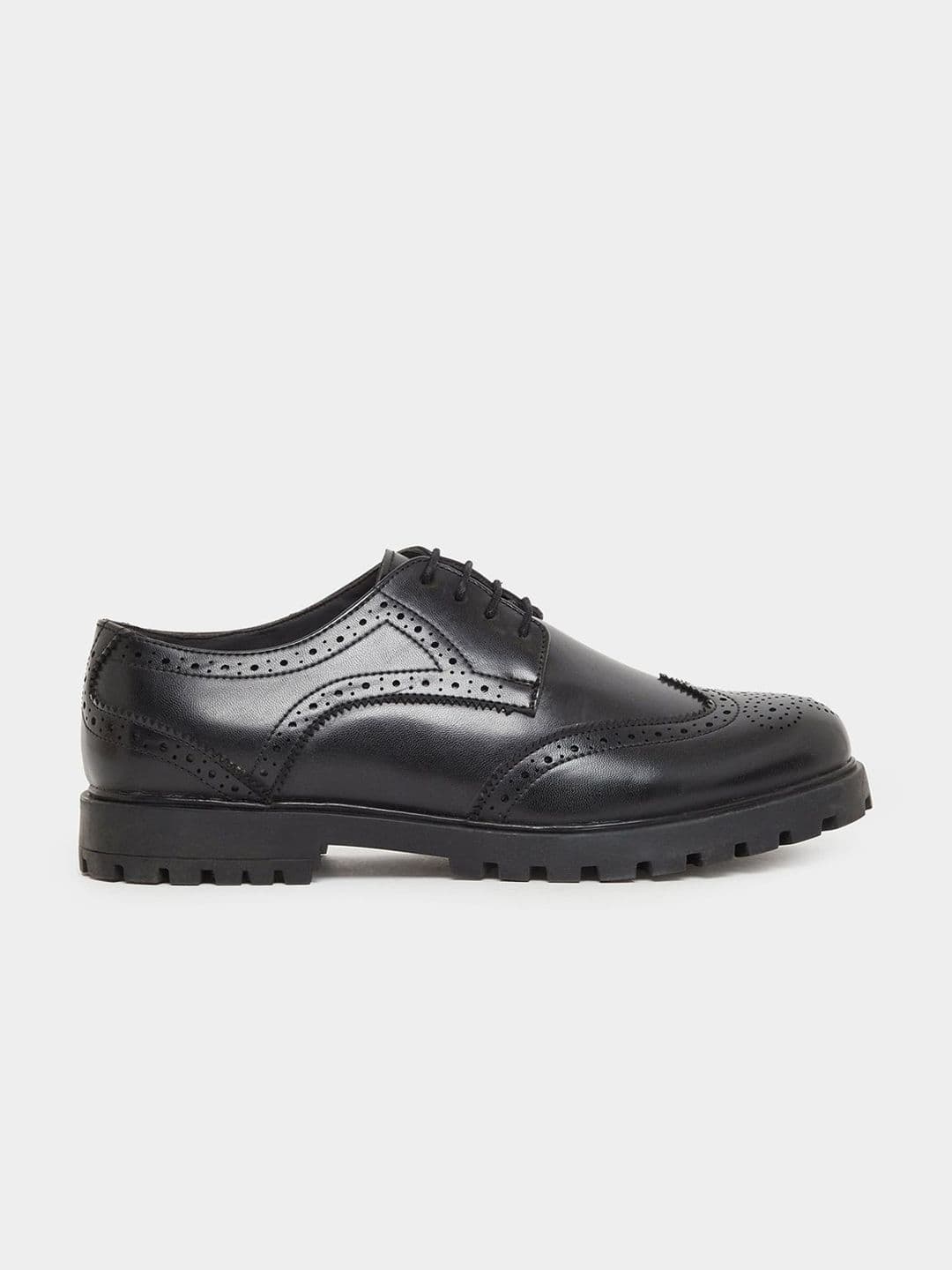 Styli Men Round Toes Lace-up Formal Brouges - view 1
