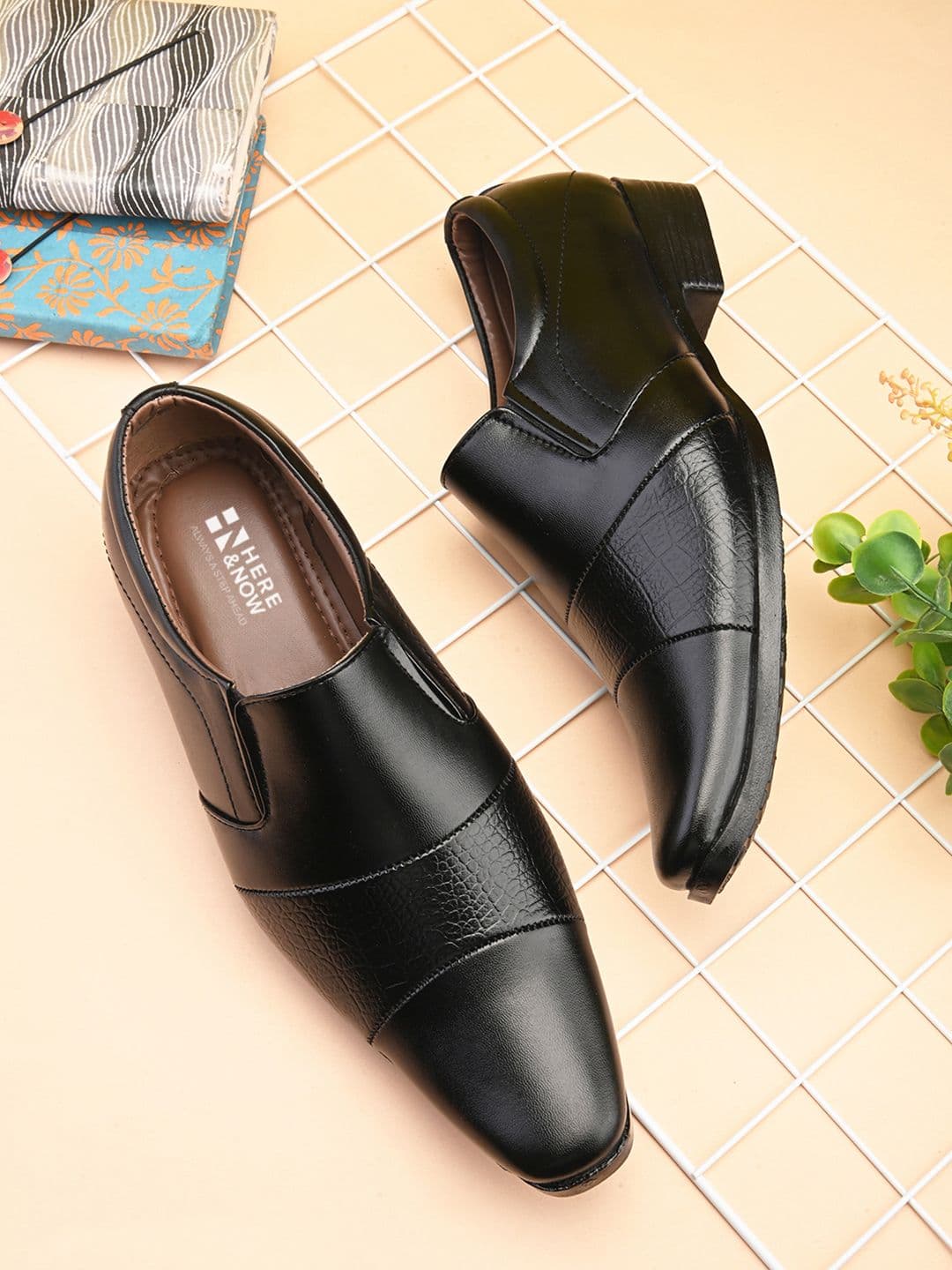 HERE&NOW Men Formal Slip-Ons Shoes - view 1