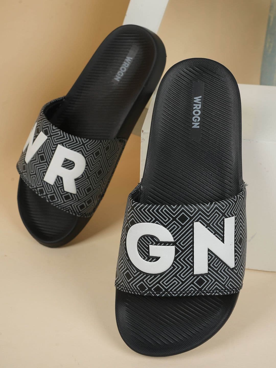 WROGN Men Printed Sliders Flip Flops - view 1