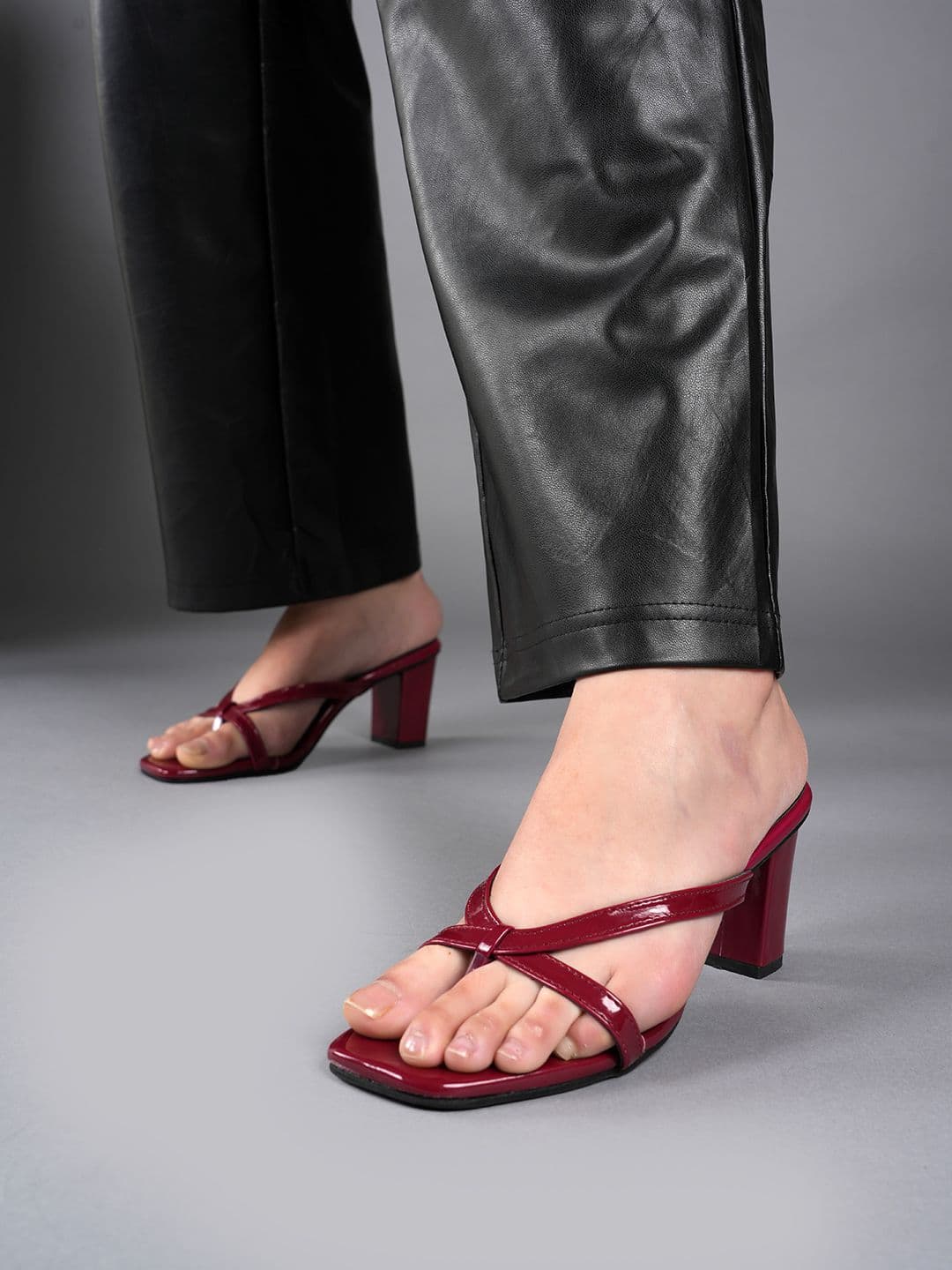 Mast & Harbour Women Block Heel Open Toe Strappy Sandals - view 1