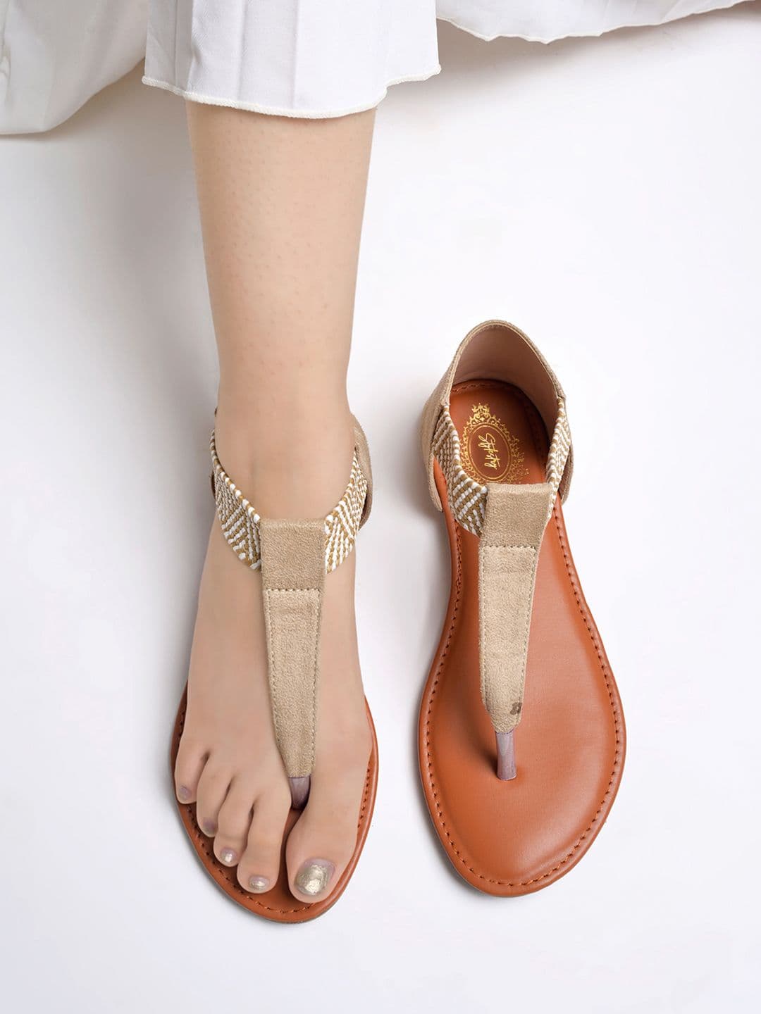 Stylestry Girls Open Toe Flats - view 1