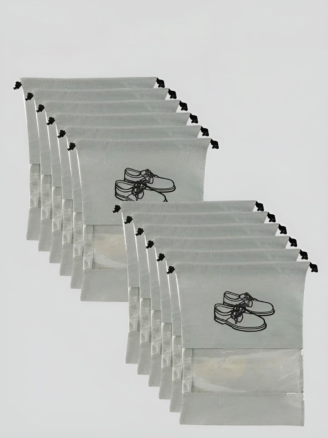 Ajabh Grey Set of 6 Reusable Shoes Organiser Organisers - view 1