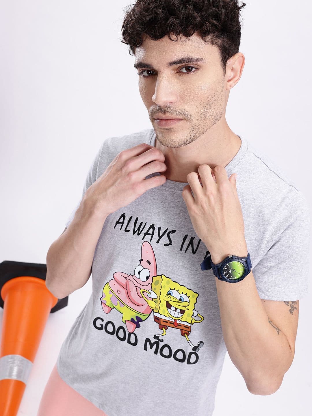 Kook N Keech Spongebob Printed T-shirt