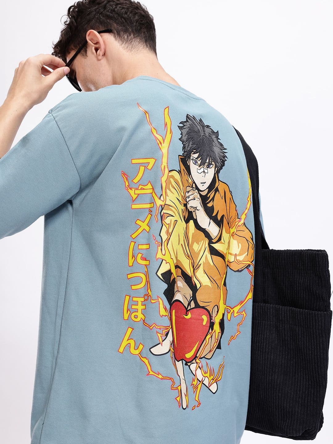 Kook N Keech Minute Mirth Printed Drop-Shoulder Sleeves Oversized T-shirt - view 1
