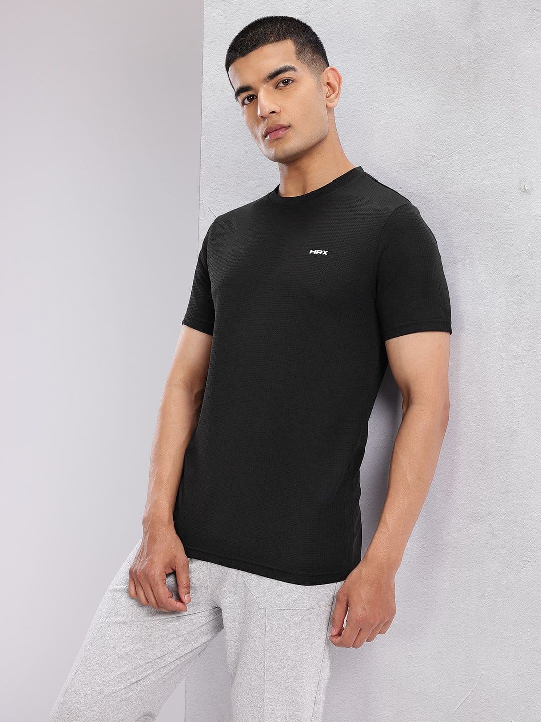 HRX by Hrithik Roshan Solid Regular Fit T-shirt - view 1