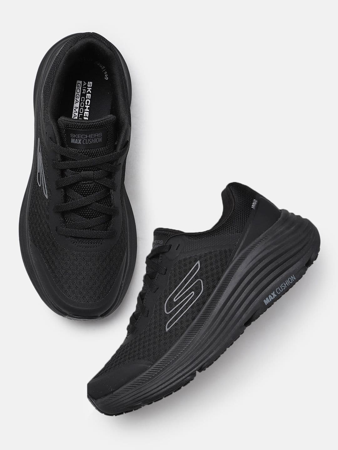 Skechers Men MAX CUSHIONING ENDEAVOUR Mesh Running Shoes - view 1